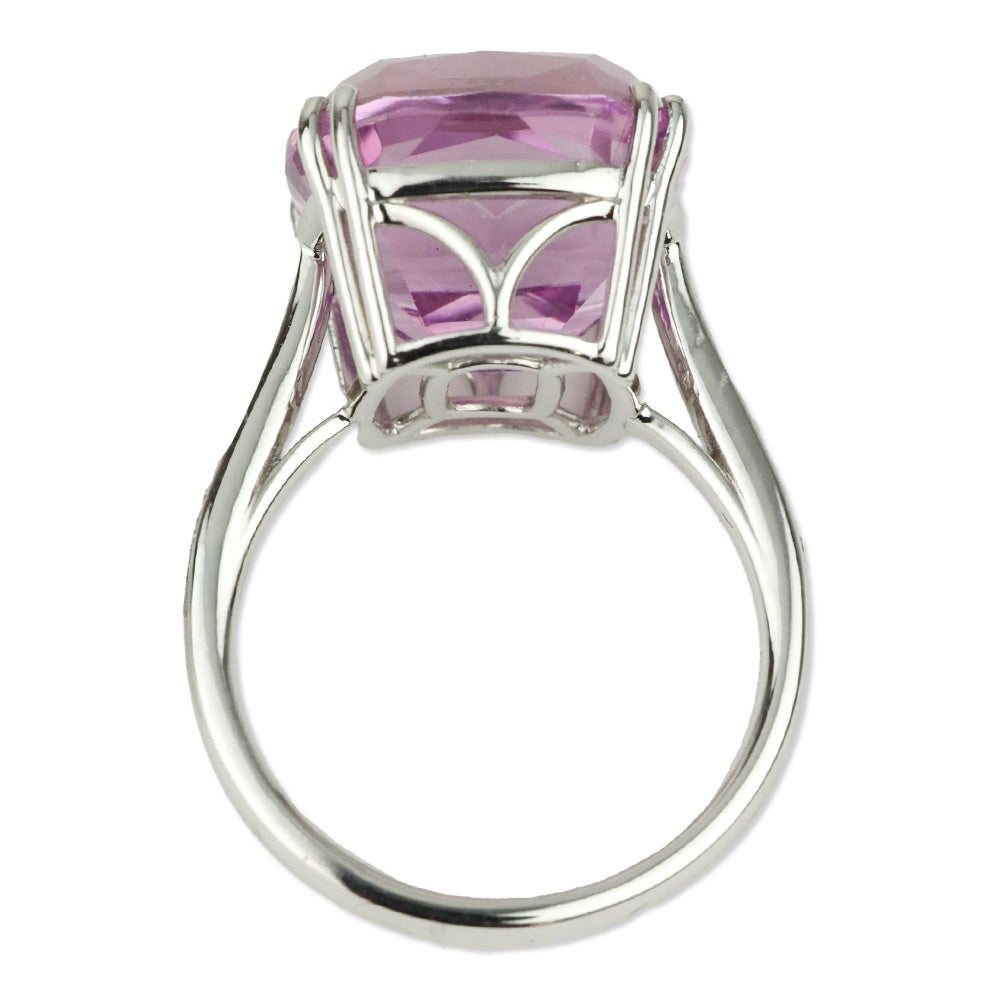 Rhapsody 950 Platinum Patroke Kunzite and E-F VS Diamond Ring