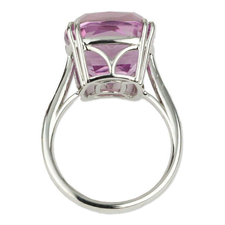 Rhapsody 950 Platinum Patroke Kunzite and E-F VS Diamond Ring