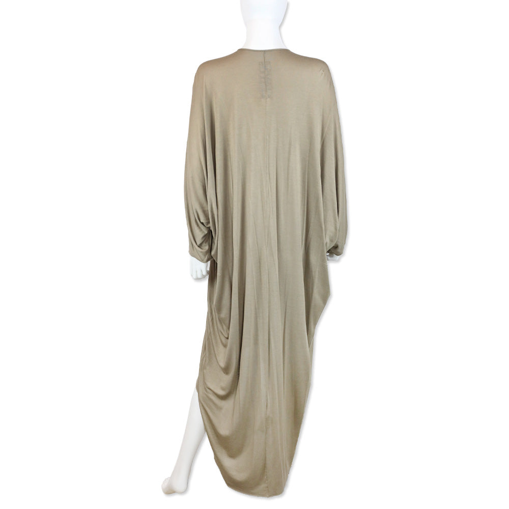 Rick Owens Island S/S 13 Beige V-Neck Batwing Caftan Dress