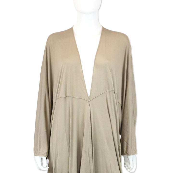 Rick Owens Island S/S 13 Beige V-Neck Batwing Caftan Dress