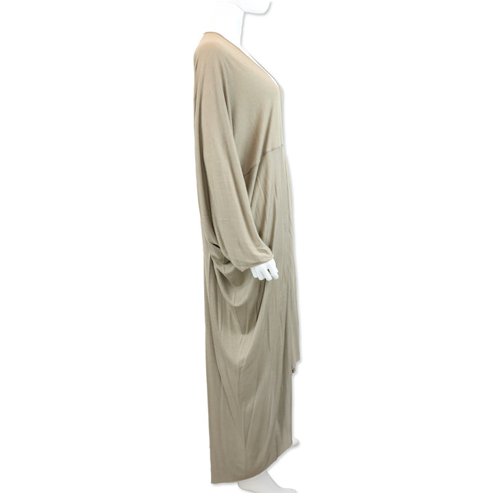 Rick Owens Island S/S 13 Beige V-Neck Batwing Caftan Dress