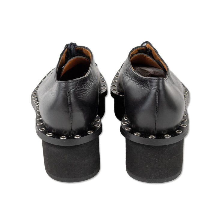 Robert Clergerie Black Leather Platform Loafers