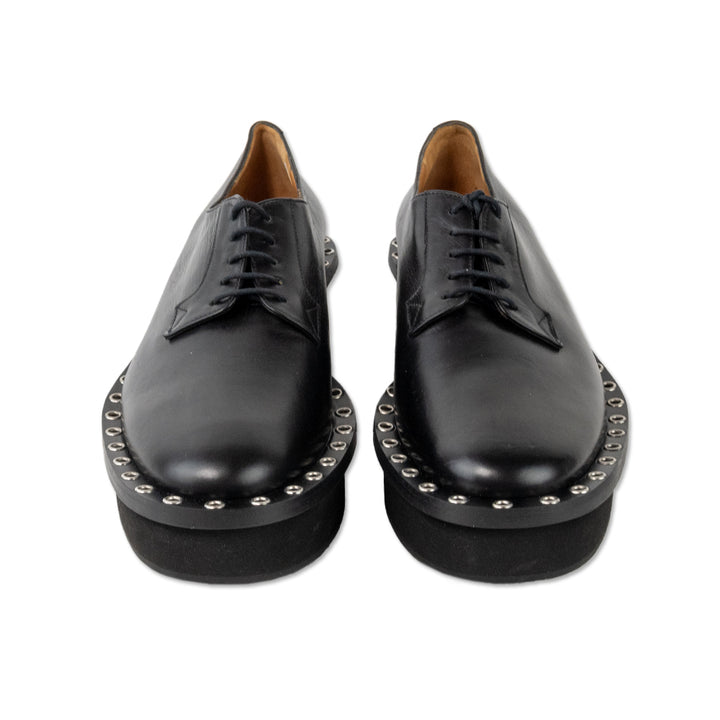 Robert Clergerie Black Leather Platform Loafers