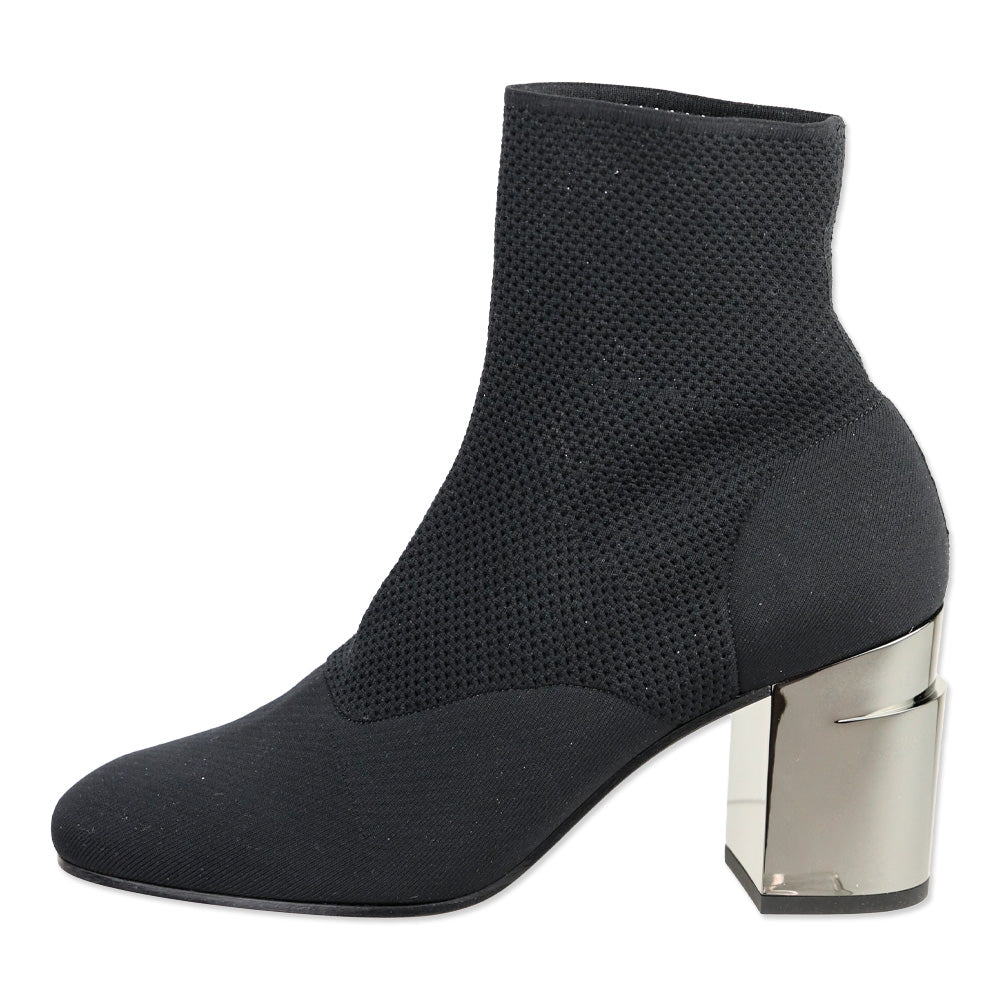 Robert Clergerie Paris Black Keane Stretch Sock Ankle Boot