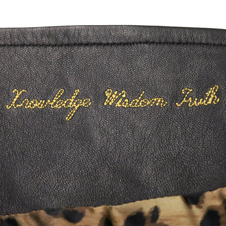 Robert Graham Black Leather Moto Jacket
