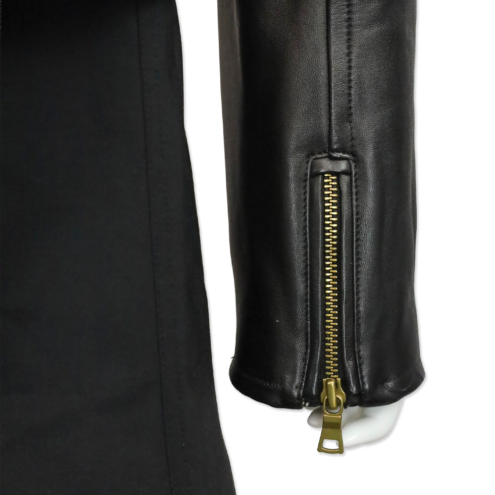 Robert Graham Black Leather Moto Jacket