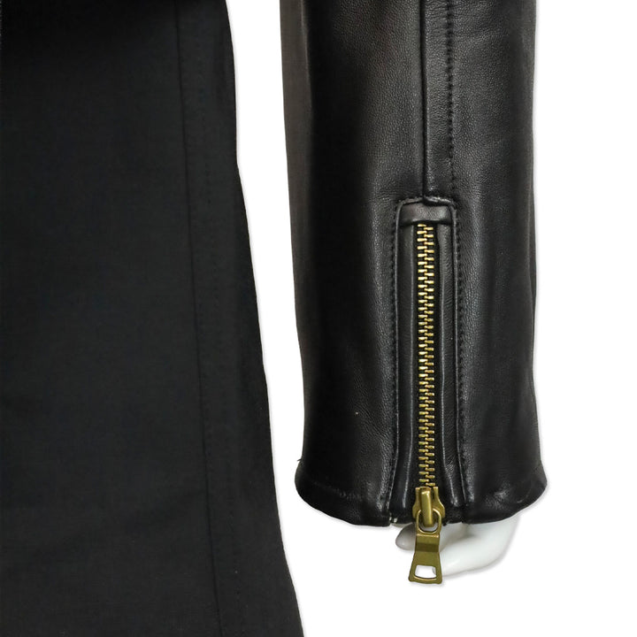 Robert Graham Black Leather Moto Jacket