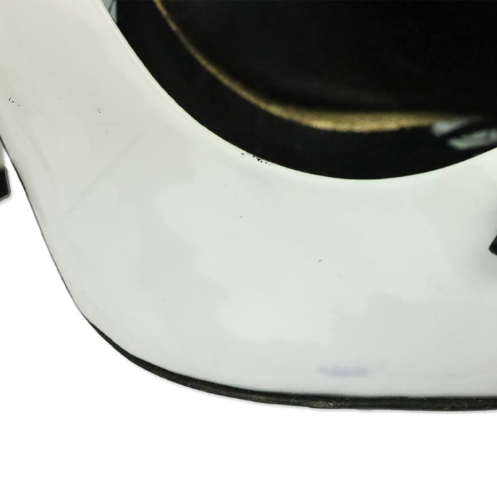 Roberto Cavalli Class White Patent Leather Gold Jaguar Block Pumps