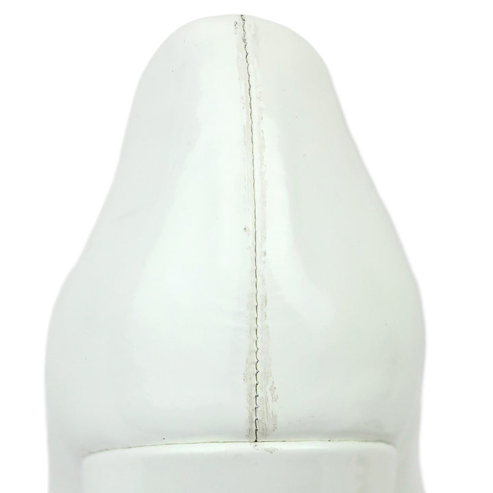 Roberto Cavalli Class White Patent Leather Gold Jaguar Block Pumps