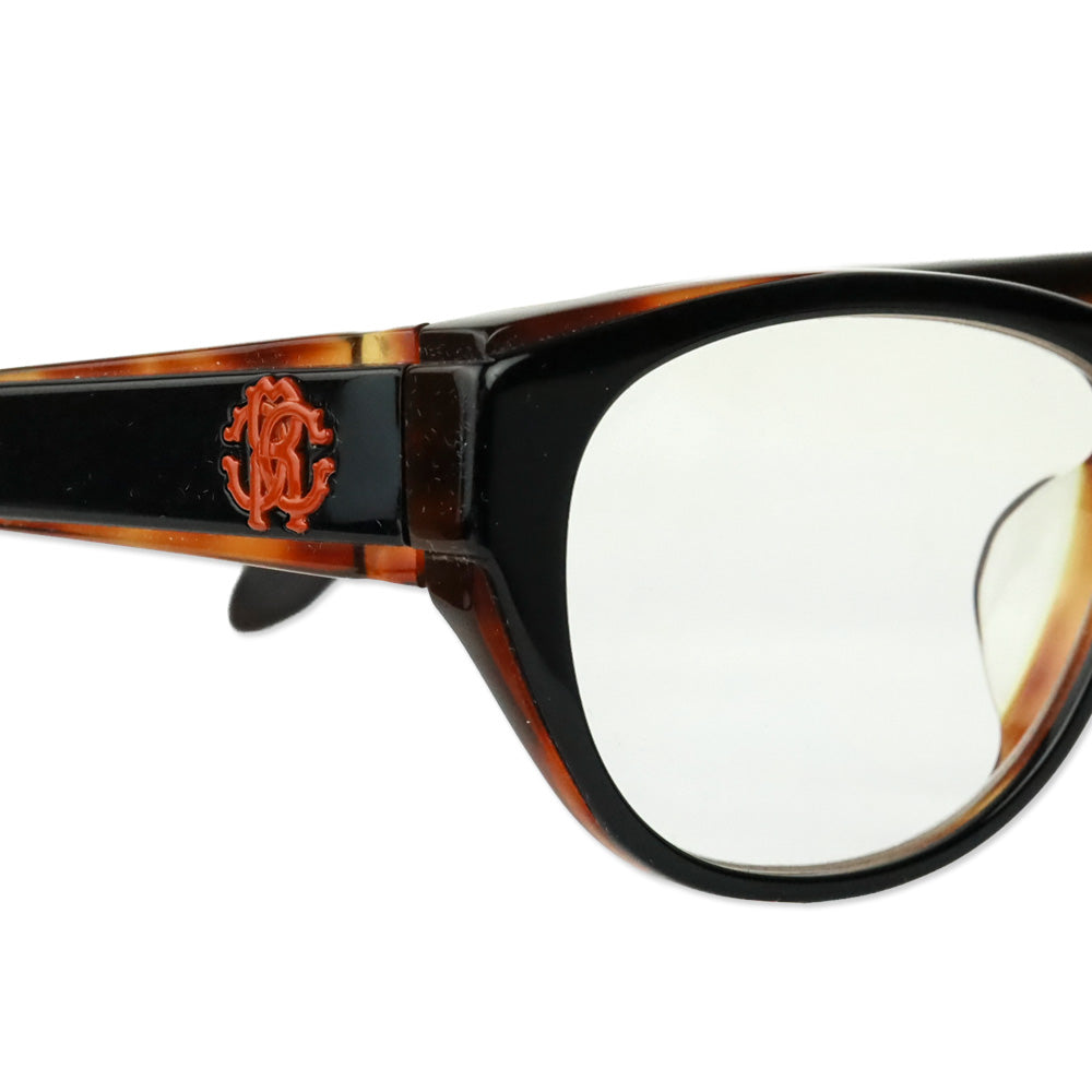 Roberto Cavalli Maupiti Dark Brown Acetate Oval Prescription Eyeglasses