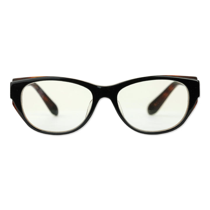 Roberto Cavalli Maupiti Dark Brown Acetate Oval Prescription Eyeglasses