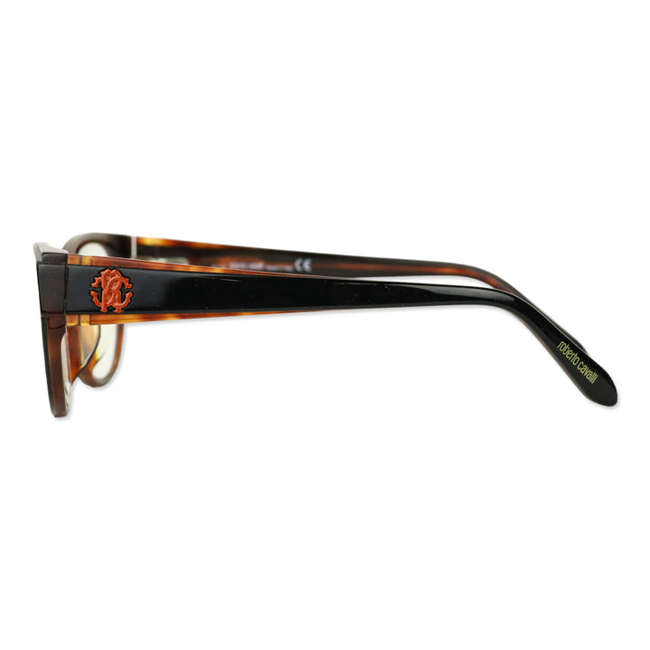 Roberto Cavalli Maupiti Dark Brown Acetate Oval Prescription Eyeglasses