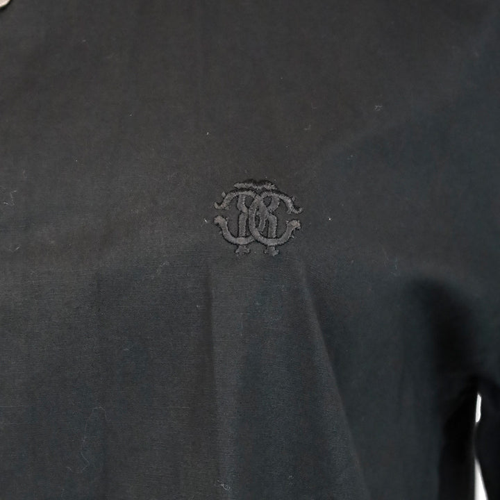 Roberto Cavalli Men's Black Button Up Shirt