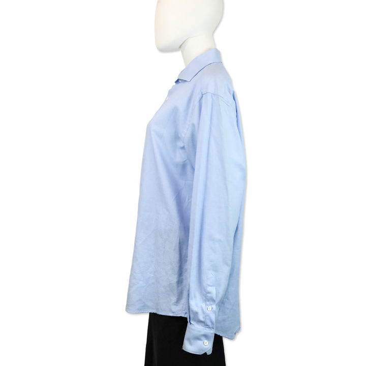 Roberto Cavalli Men's Blue Button Up Shirt