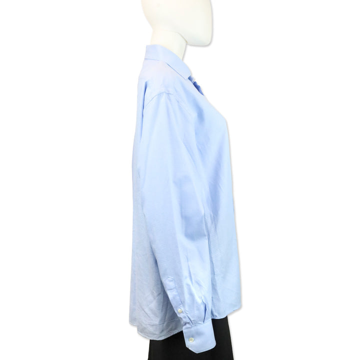 Roberto Cavalli Men's Blue Button Up Shirt