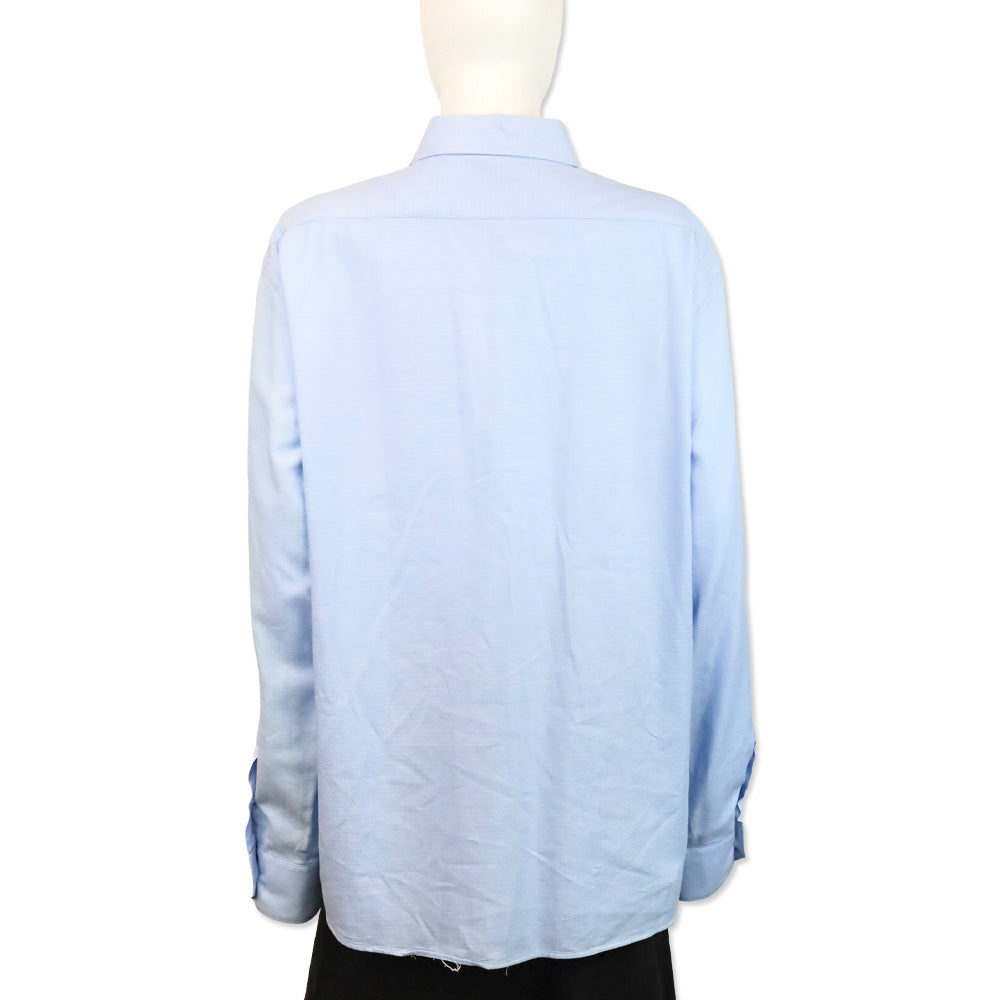 Roberto Cavalli Men's Blue Button Up Shirt