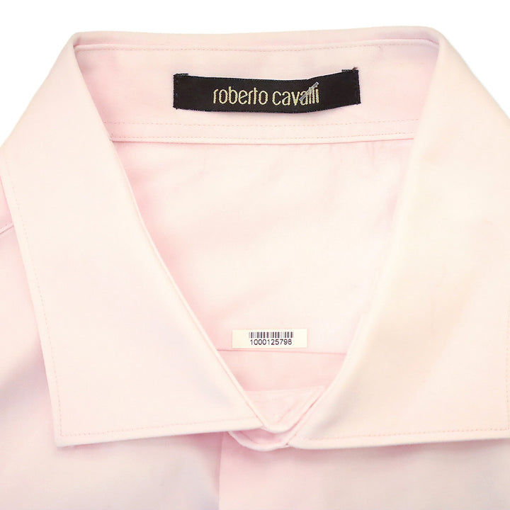 Roberto Cavalli Men's Pink Button Up Shirt