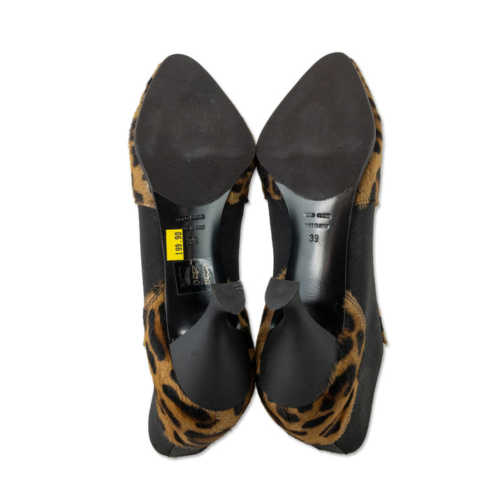 Roberto Festa Leopard-Print Calf Hair Booties