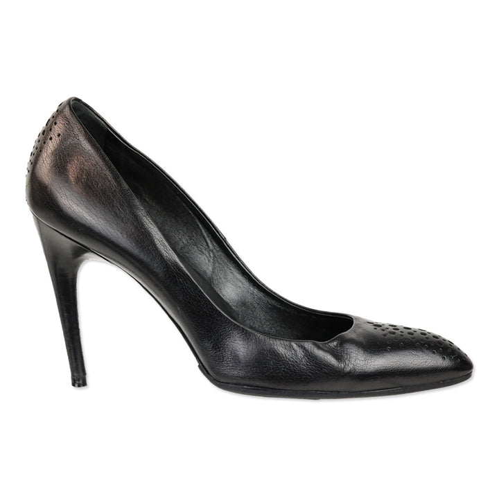 Roger Vivier Black Leather Brogue Pump