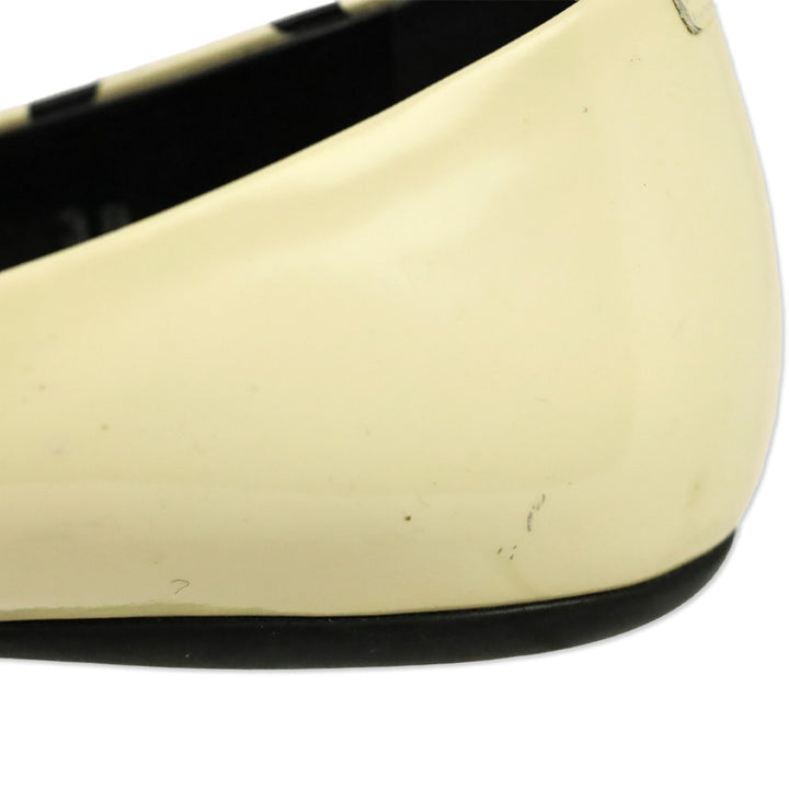 Roger Vivier Black/Cream Star Patent Leather Gommettine Flats