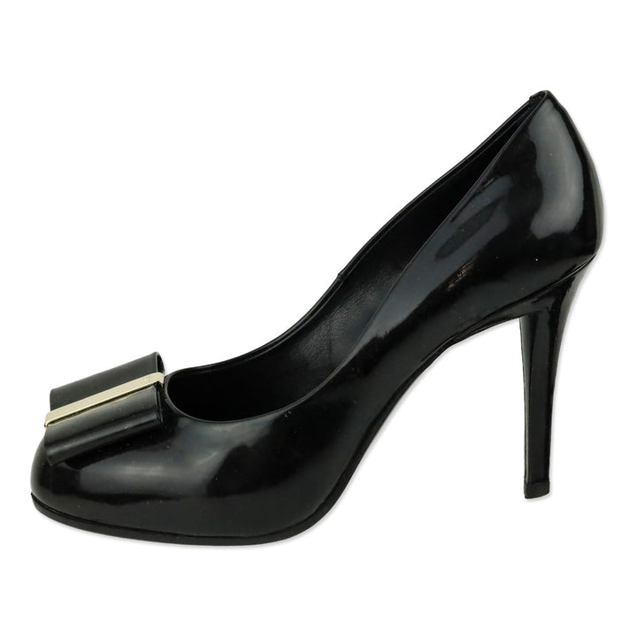 Roger Vivier Patent Leather Bow Pump
