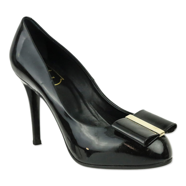 Roger Vivier Patent Leather Bow Pump