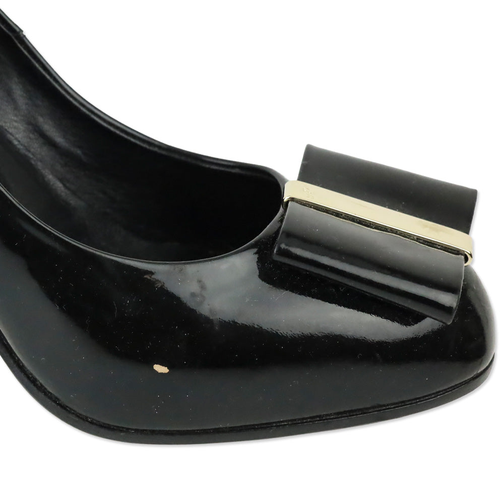 Roger Vivier Patent Leather Bow Pump