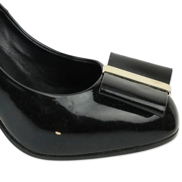 Roger Vivier Patent Leather Bow Pump