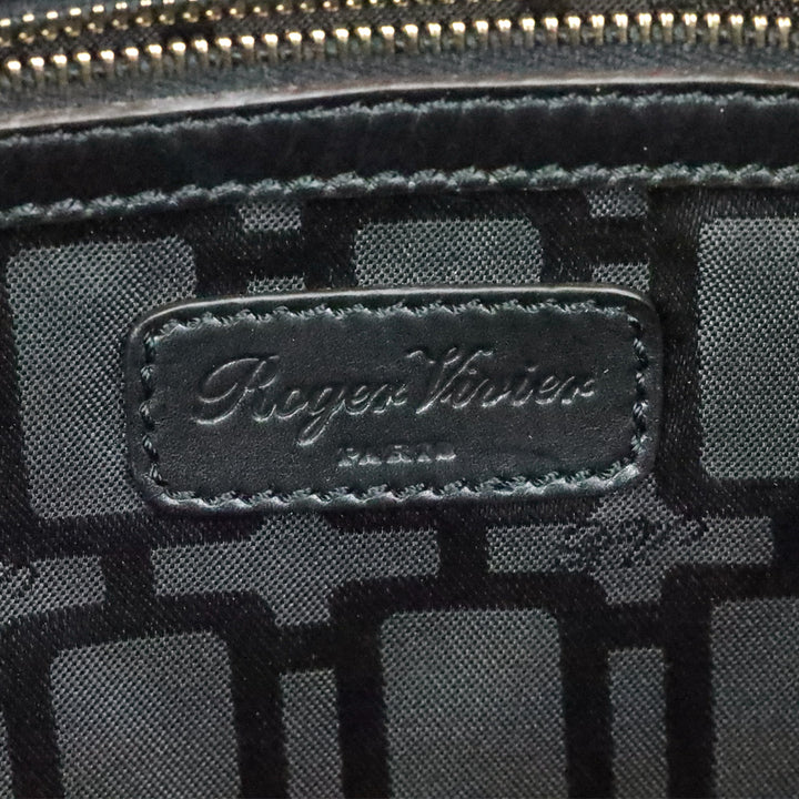 Roger Vivier Purple Multi Patchwork Suede Tote