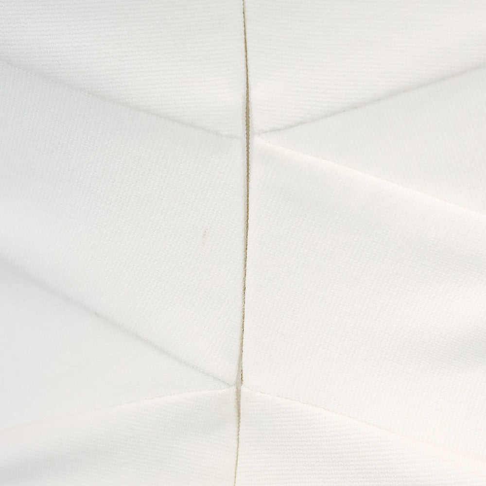 Rosetta Getty White Cutout Stretch-Knit Midi Dress