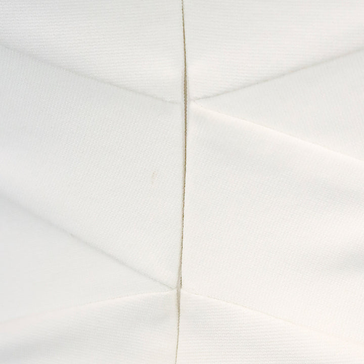 Rosetta Getty White Cutout Stretch-Knit Midi Dress