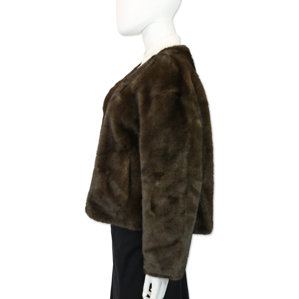 Royal Roland Brown Faux Fur Shawl