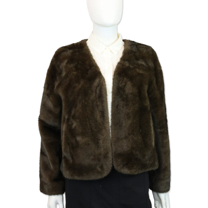 Royal Roland Brown Faux Fur Shawl