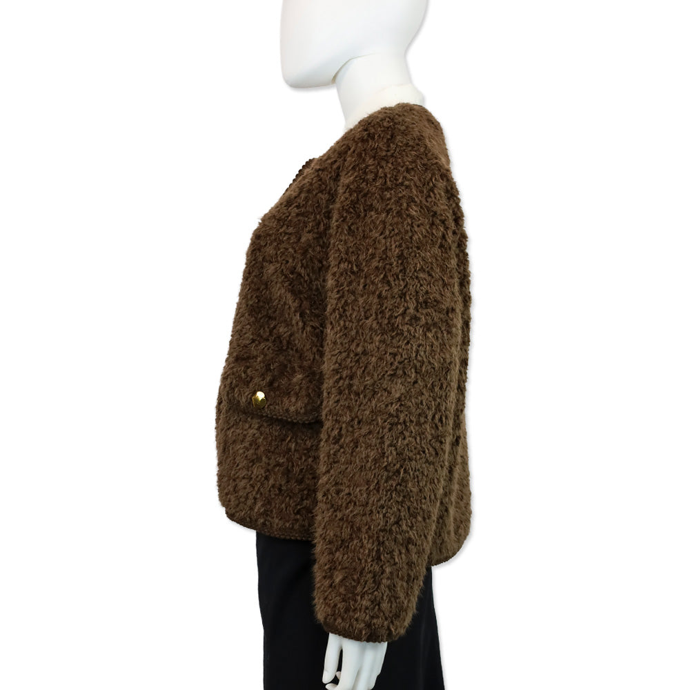 Royal Roland Brown Tweed Style Bouclé Jacket