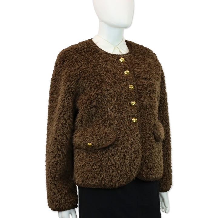 Royal Roland Brown Tweed Style Bouclé Jacket