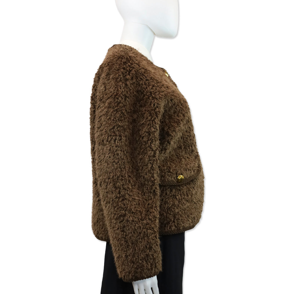Royal Roland Brown Tweed Style Bouclé Jacket