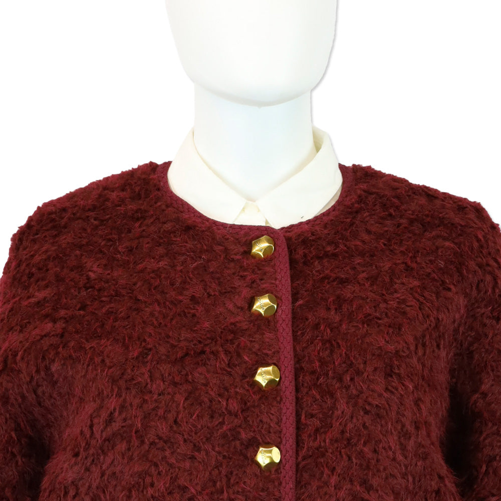 Royal Roland Red Tweed Style Bouclé Jacket