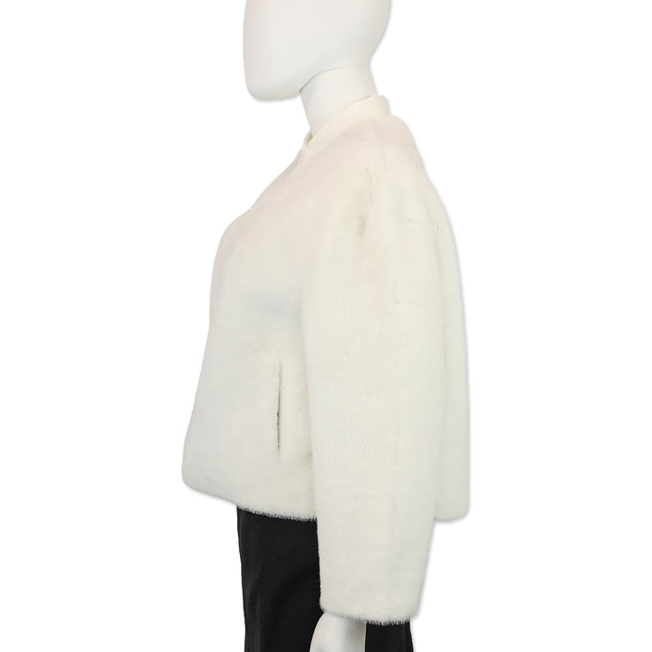 Royal Roland White Faux Fur Shawl