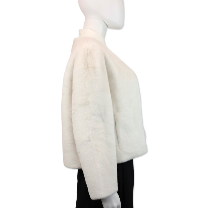 Royal Roland White Faux Fur Shawl