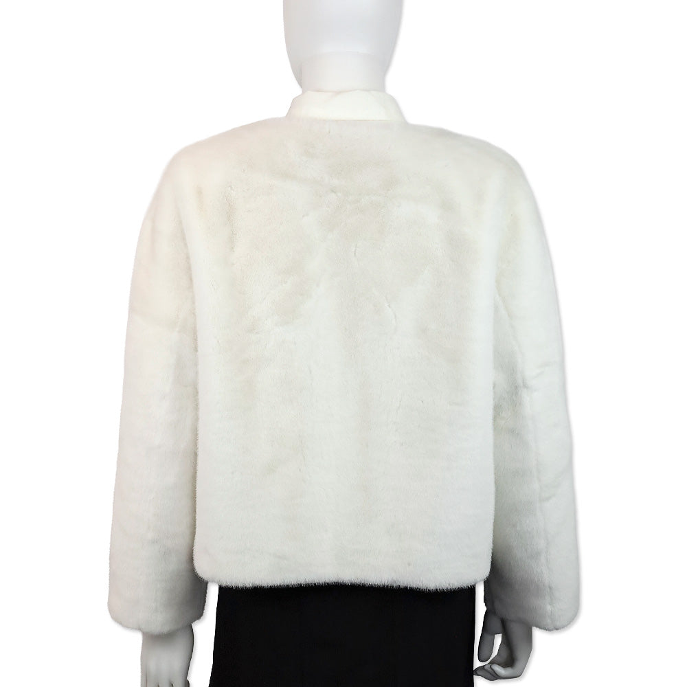 Royal Roland White Faux Fur Shawl