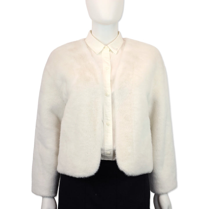 Royal Roland White Faux Fur Shawl
