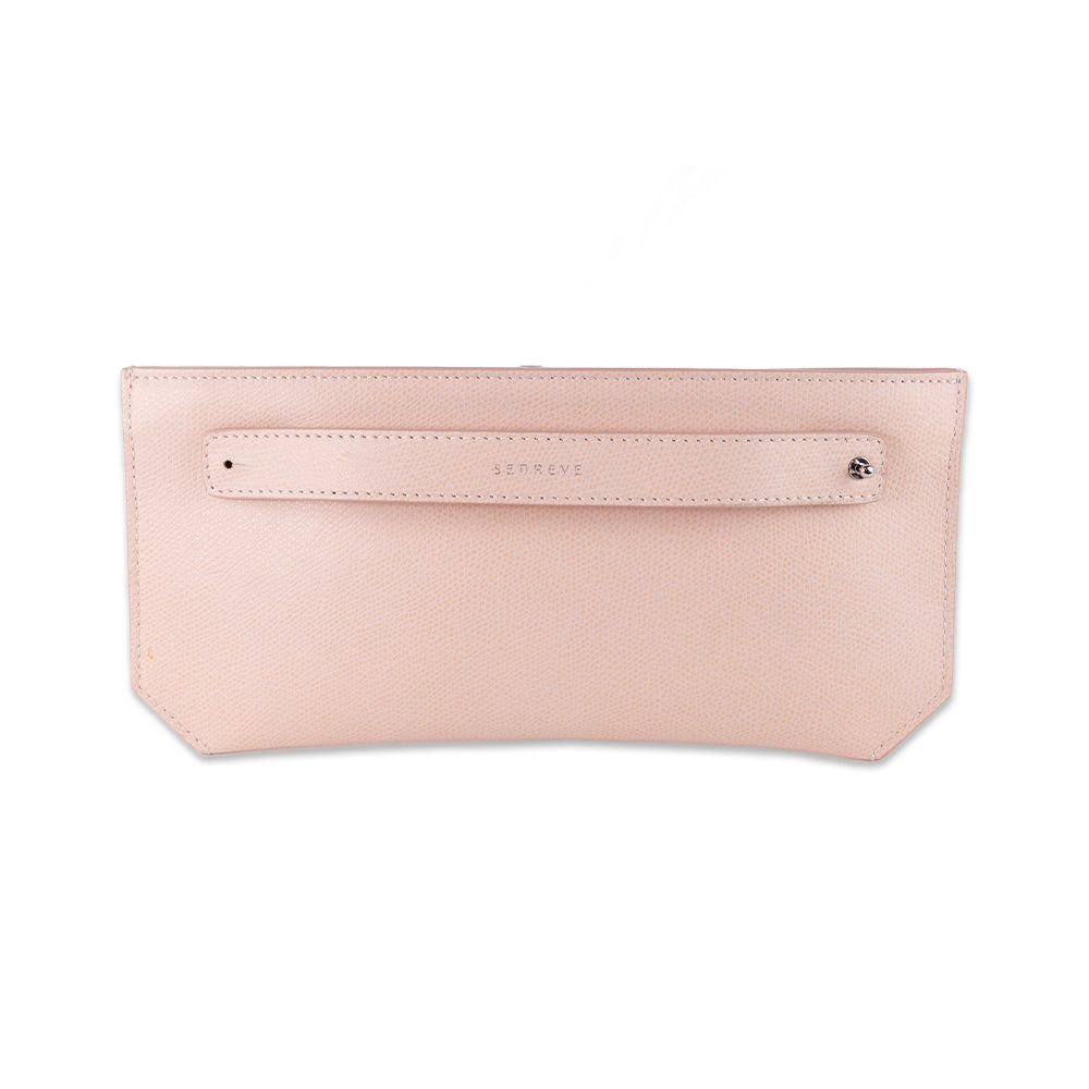 Senreve Pink Leather Handheld Clutch