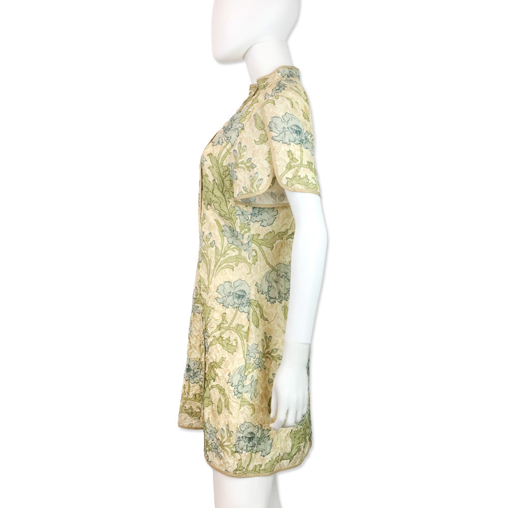 SIR. Florence Print Crushed Silk Maev Mini Dress