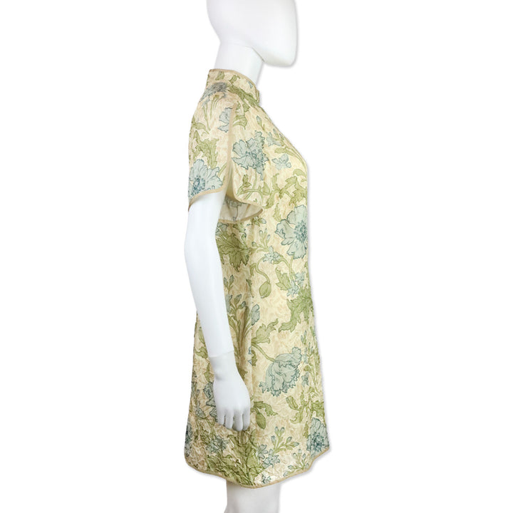 SIR. Florence Print Crushed Silk Maev Mini Dress