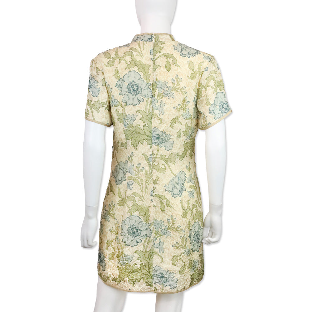 SIR. Florence Print Crushed Silk Maev Mini Dress