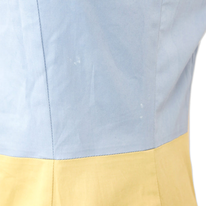 STAUD Ariel Color-Blocked Midi Dress