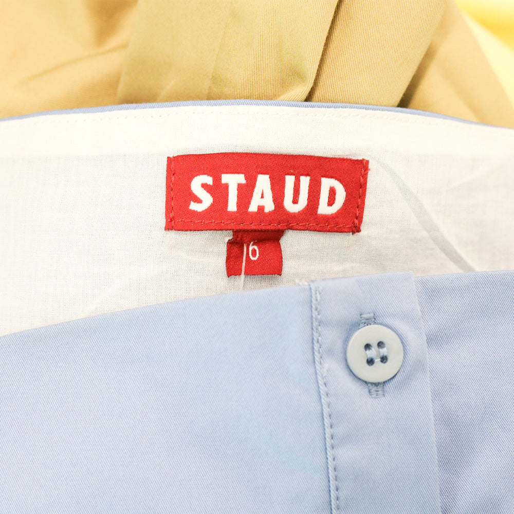 STAUD Ariel Color-Blocked Midi Dress