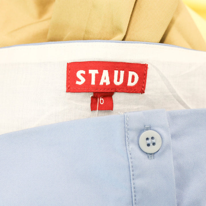 STAUD Ariel Color-Blocked Midi Dress