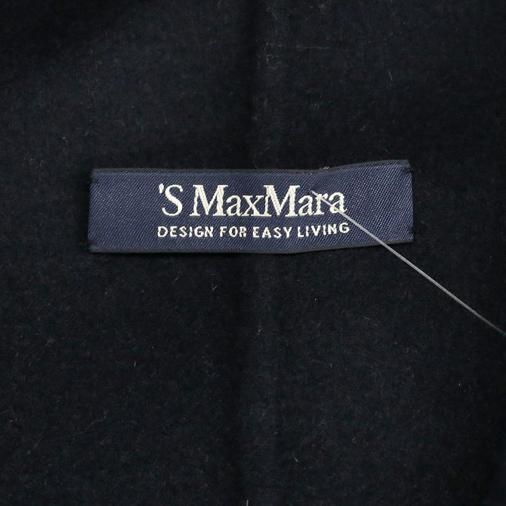 S' Max Mara Navy Wool/Angora Short Sleeve Coat