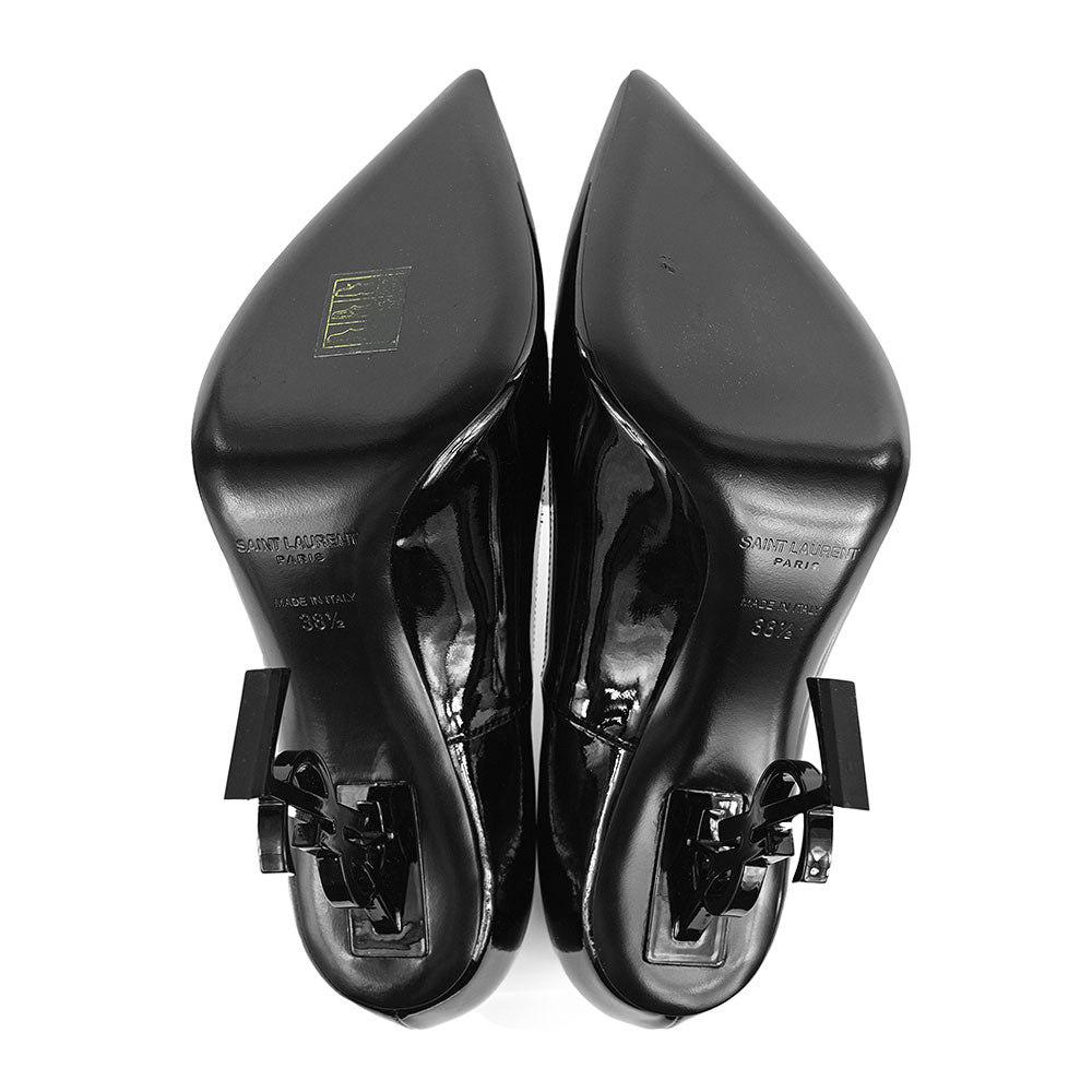 Saint Laurent Opyum 110 YSL Black Patent Leather Pumps